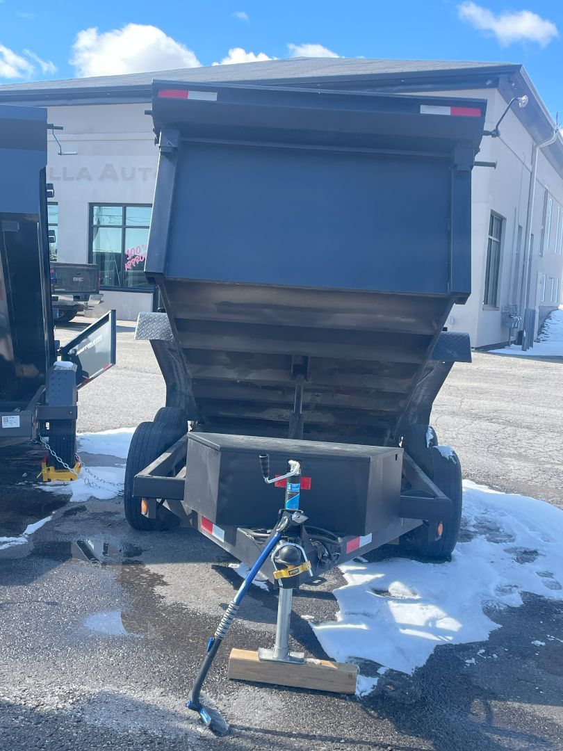 SOLD Black 2012 Action Hydraulic black Dump trailer 5 X 10