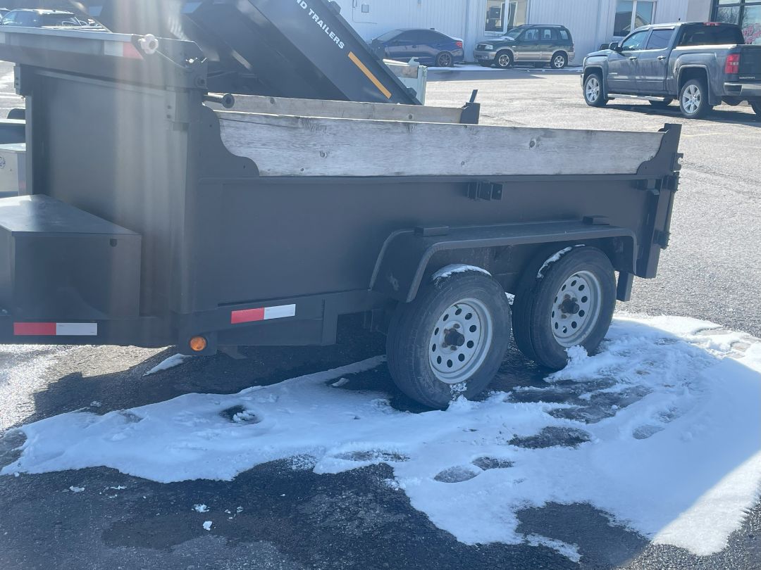SOLD Black 2012 Action Hydraulic black Dump trailer 5 X 10