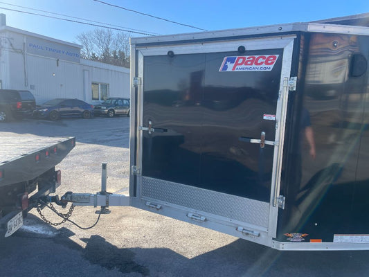 2019 Pace Highmark 27 foot enclosed cargo trailer, Black and Aluminum
