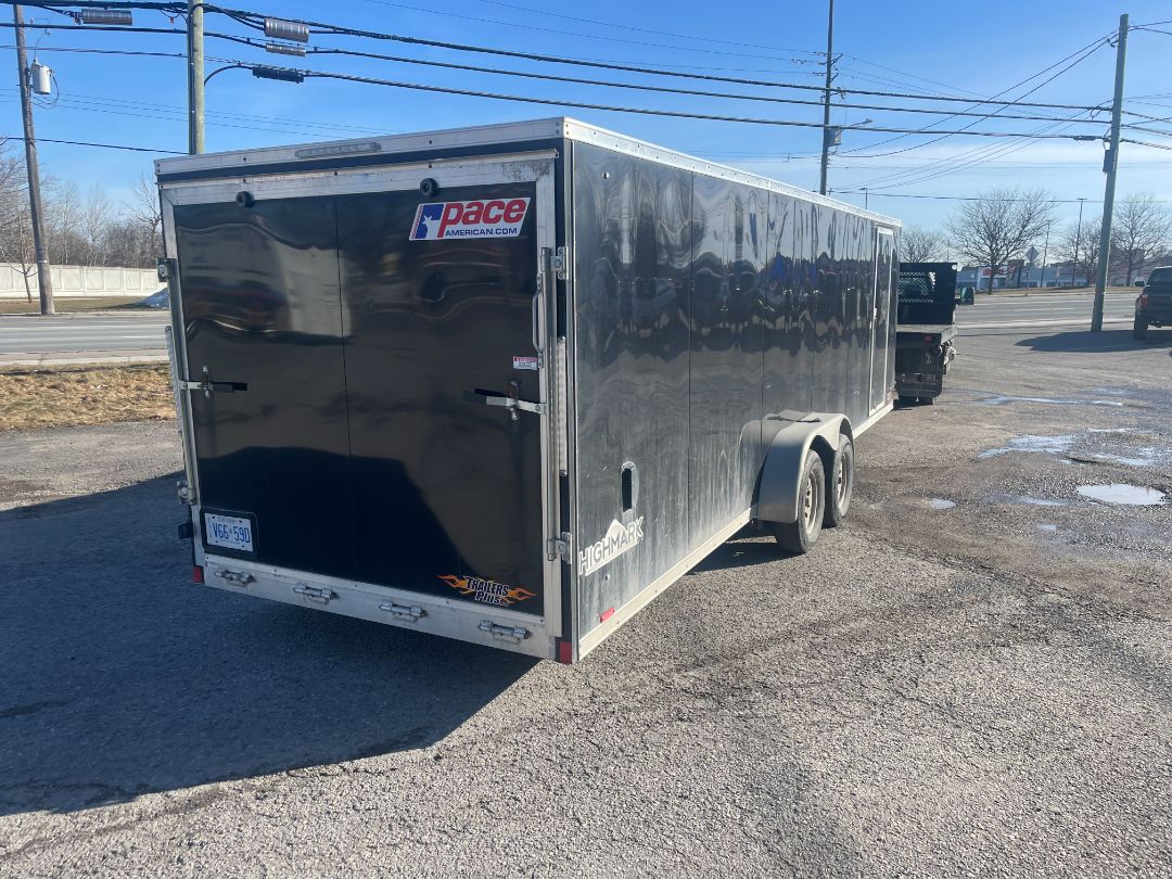 2019 Pace Highmark 27 foot enclosed cargo trailer, Black and Aluminum
